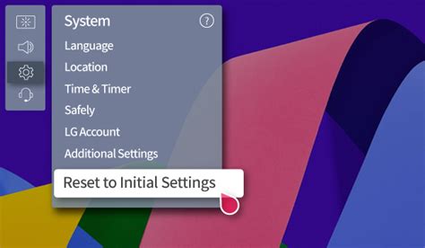 [LG TV Initialization] Resetting the product to the factory default 